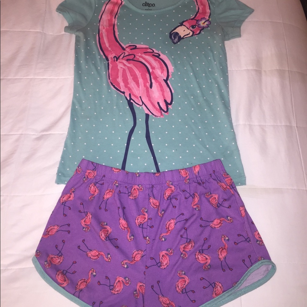 flamingo pajama outfit